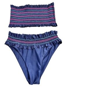 Mosmann Ribbed Bikini‎ Swim Set M